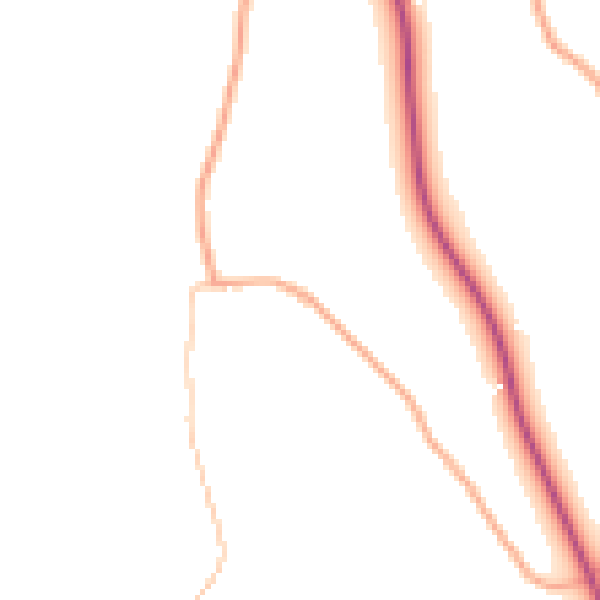Daytime road noise heatmap for CW5 7PZ