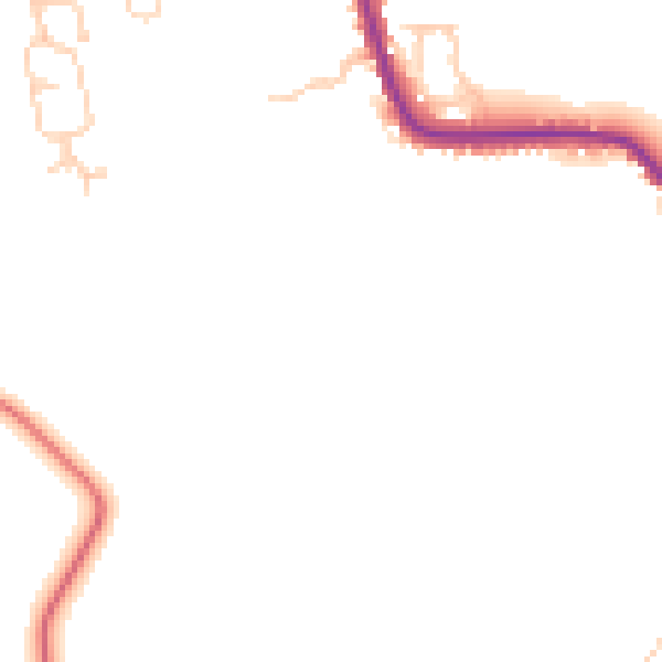 Daytime road noise heatmap for CW5 7QH