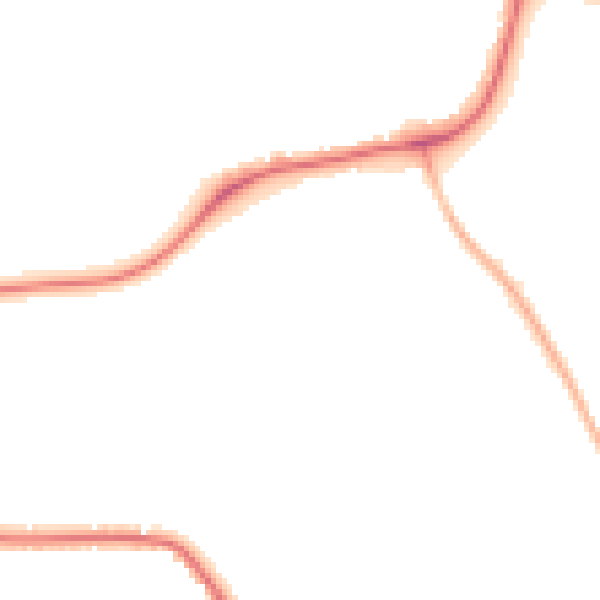 Night-time road noise heatmap for CW5 7RZ