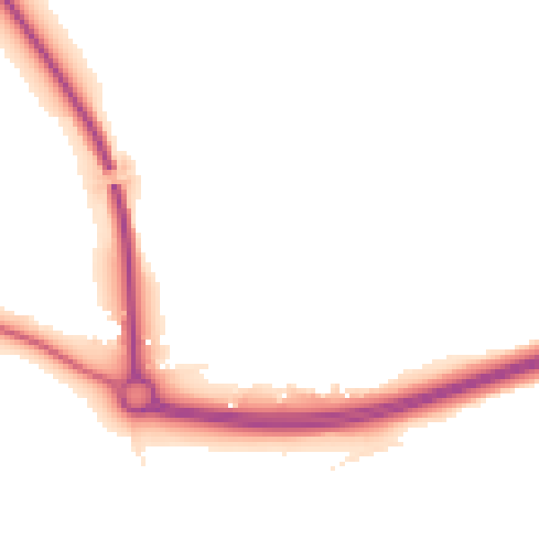 Night-time road noise heatmap for CW5 7TN