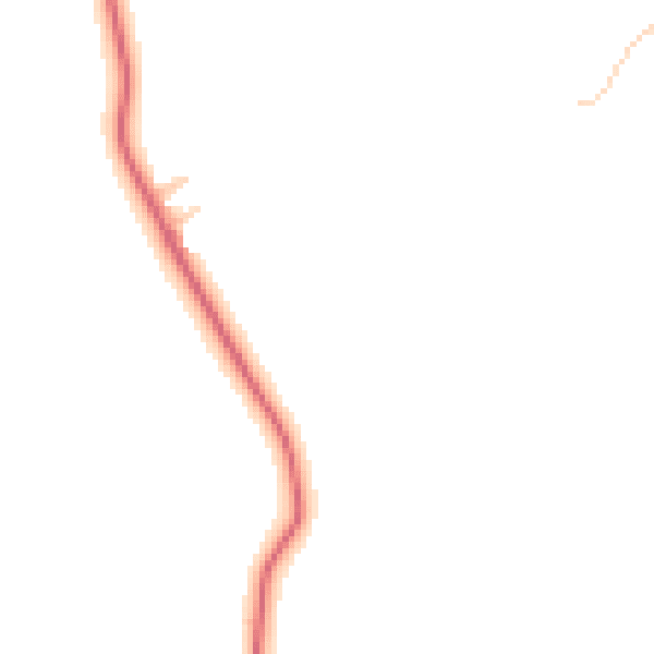 Daytime road noise heatmap for CW5 8AS