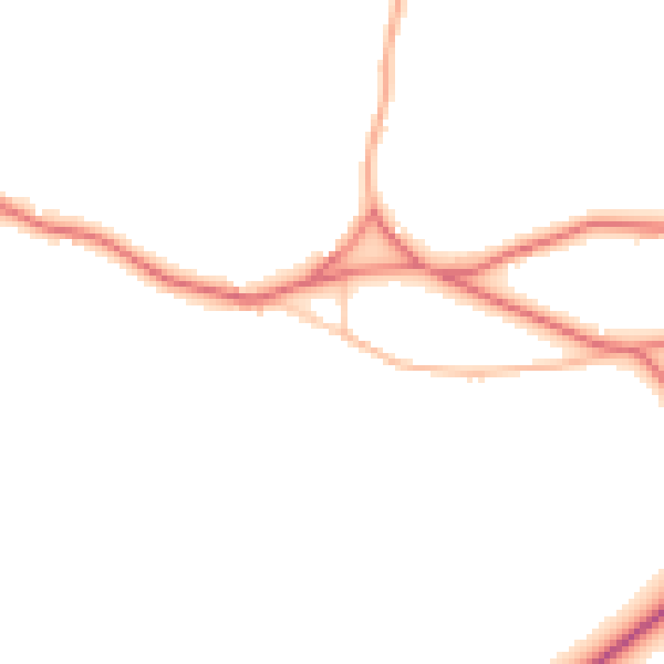 Daytime road noise heatmap for CW5 8BU
