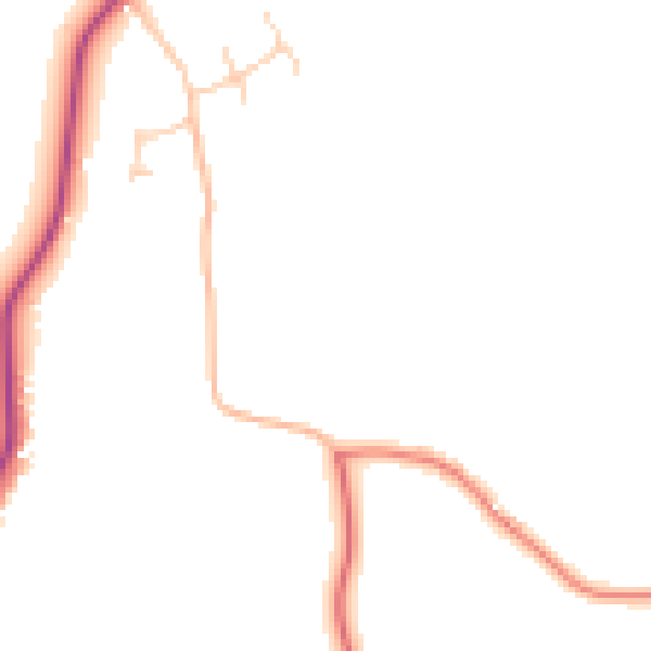 Daytime road noise heatmap for CW5 8DX