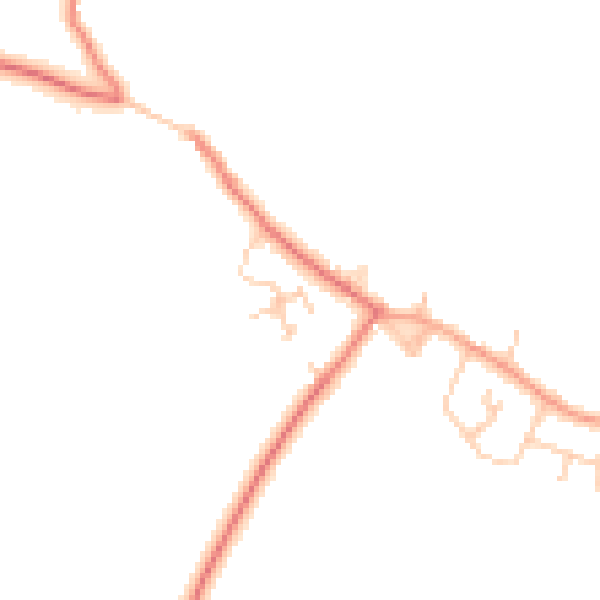 Daytime road noise heatmap for CW5 8FR