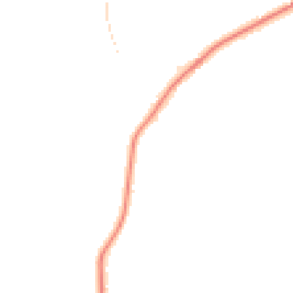 Night-time road noise heatmap for CW5 8FZ