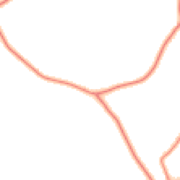 Daytime road noise heatmap for CW5 8JJ