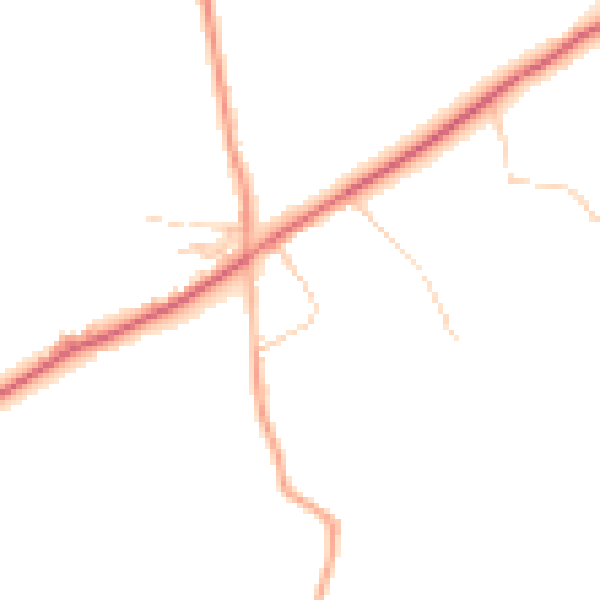 Daytime road noise heatmap for CW5 8PR