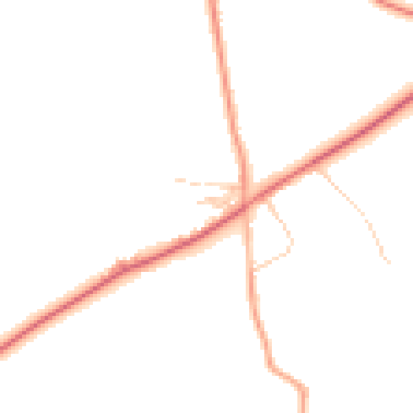 Daytime road noise heatmap for CW5 8PU