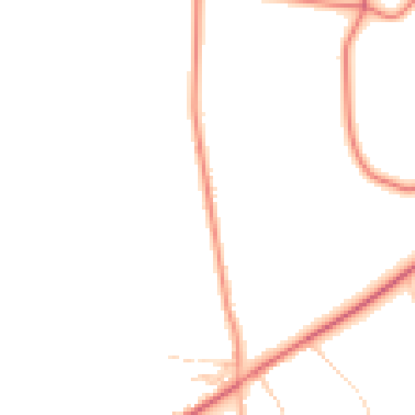 Daytime road noise heatmap for CW5 8PY