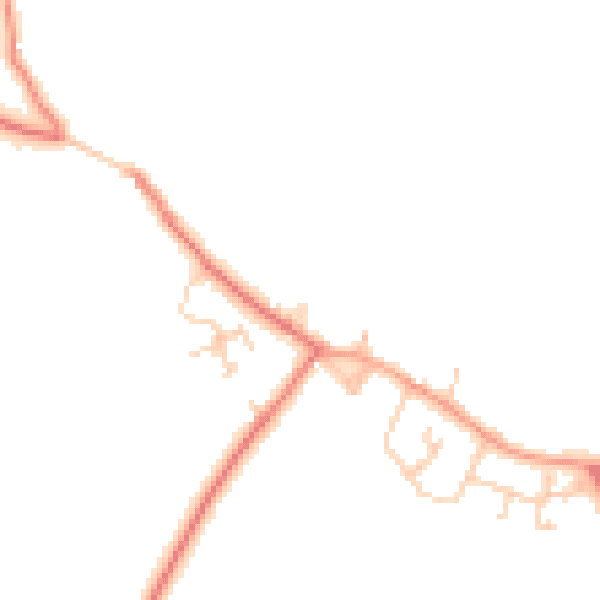 Daytime road noise heatmap for CW5 8RA