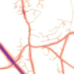 Daytime road noise heatmap for CW6 0BA