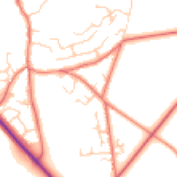 Daytime road noise heatmap for CW6 0BS
