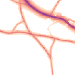 Daytime road noise heatmap for CW6 0ES