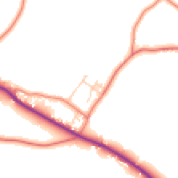 Daytime road noise heatmap for CW6 0HF