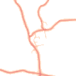 Daytime road noise heatmap for CW6 0LT