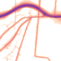 Daytime road noise heatmap for CW6 0QQ