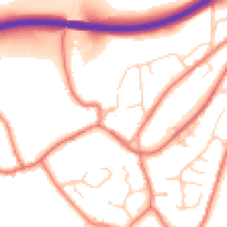 Daytime road noise heatmap for CW6 0QS
