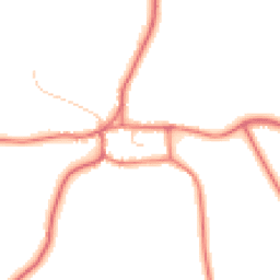 Daytime road noise heatmap for CW6 9AZ