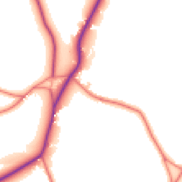 Daytime road noise heatmap for CW6 9DT