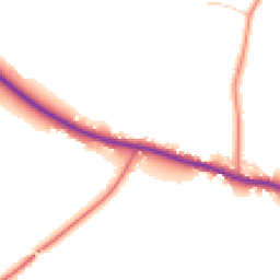 Daytime road noise heatmap for CW6 9QF