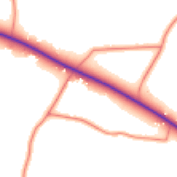 Daytime road noise heatmap for CW6 9QQ
