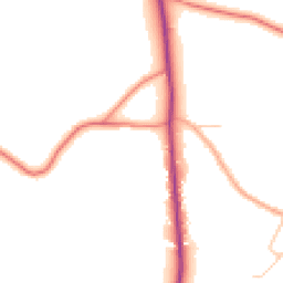 Daytime road noise heatmap for CW6 9SY