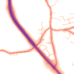 Daytime road noise heatmap for CW6 9UR