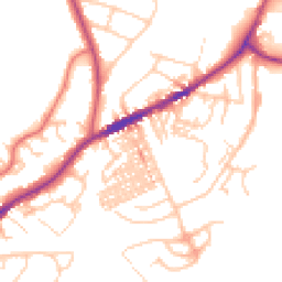 Daytime road noise heatmap for CW8 1BT