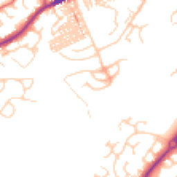 Daytime road noise heatmap for CW8 1DS