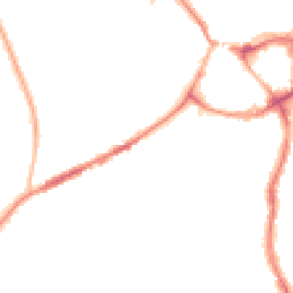Night-time road noise heatmap for CW8 1EJ