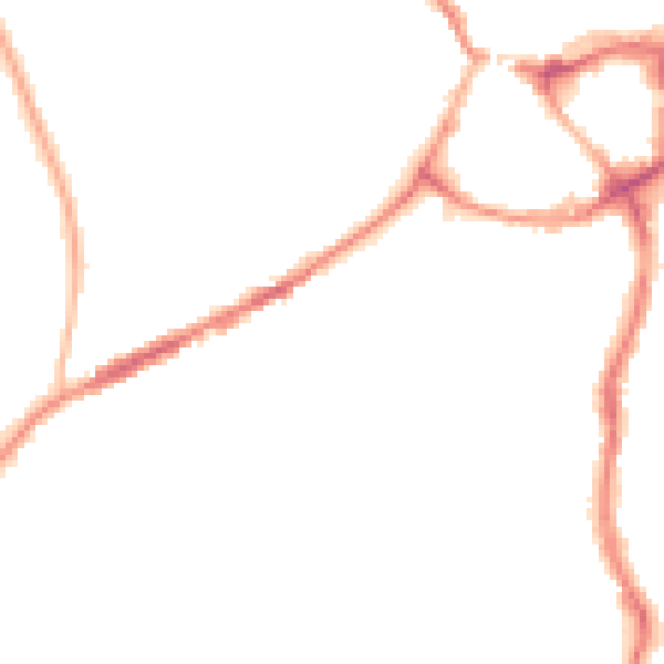 Night-time road noise heatmap for CW8 1ER