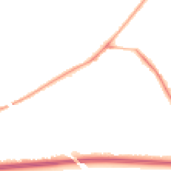 Night-time road noise heatmap for CW8 1LY