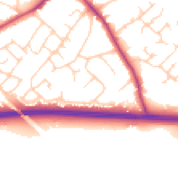Daytime road noise heatmap for CW8 1NG