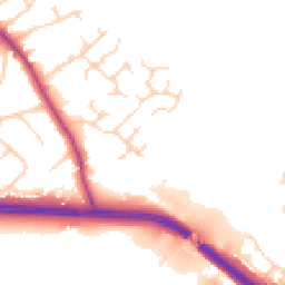 Daytime road noise heatmap for CW8 1TD