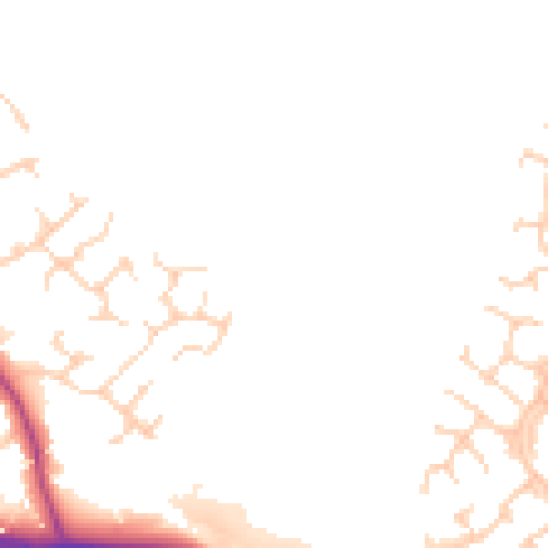 Daytime road noise heatmap for CW8 1TT