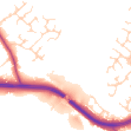 Daytime road noise heatmap for CW8 1TX