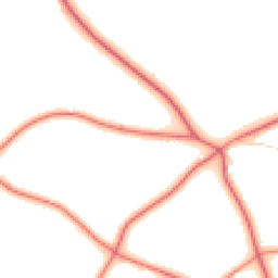 Daytime road noise heatmap for CW8 2BX