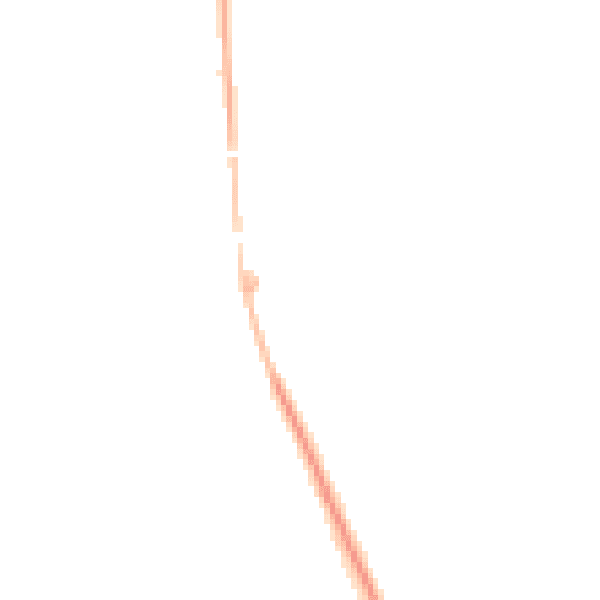 Night-time road noise heatmap for CW8 2FN