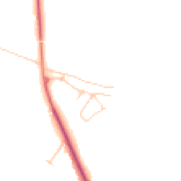 Daytime road noise heatmap for CW8 2FT