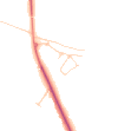 Daytime road noise heatmap for CW8 2FX