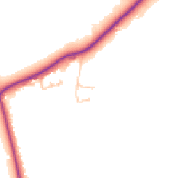 Daytime road noise heatmap for CW8 2HH