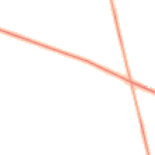 Night-time road noise heatmap for CW8 2HR
