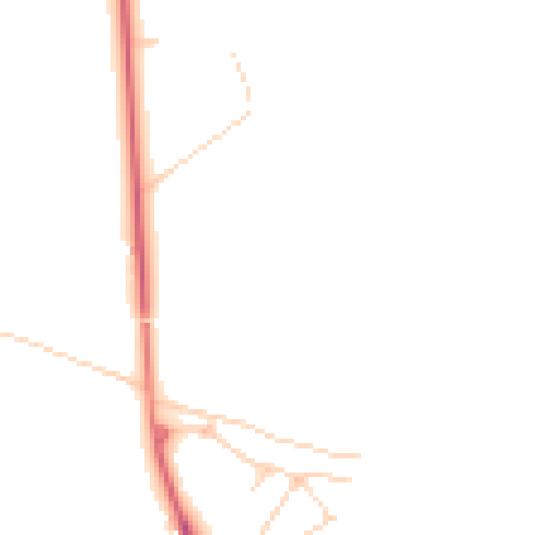 Daytime road noise heatmap for CW8 2JG