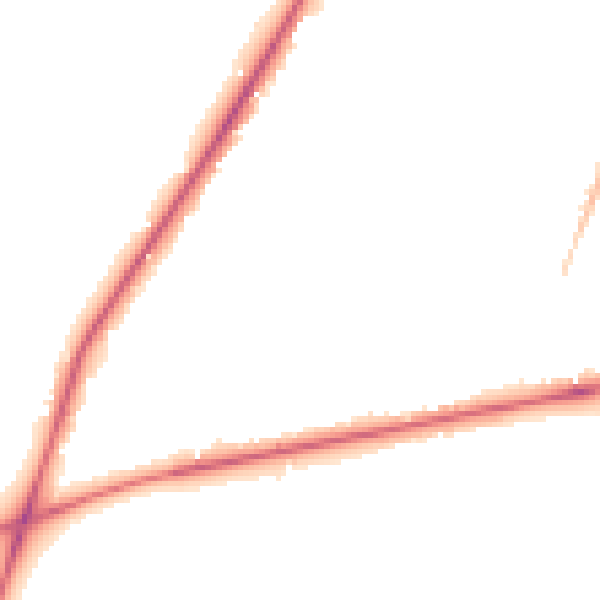Night-time road noise heatmap for CW8 2PE