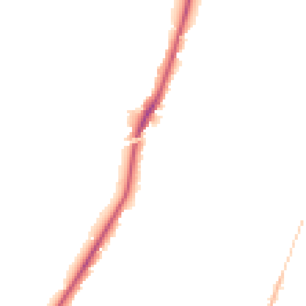 Night-time road noise heatmap for CW8 2PY