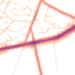 Daytime road noise heatmap for CW8 2RA