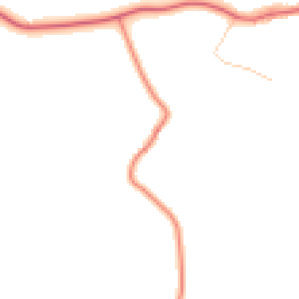 Daytime road noise heatmap for CW8 2RG