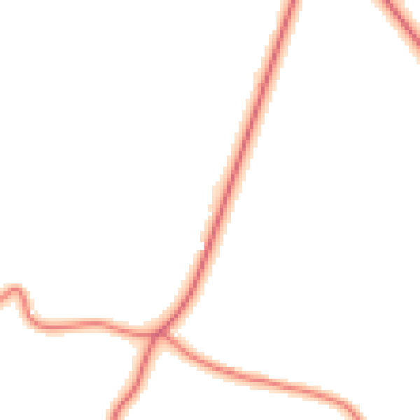 Daytime road noise heatmap for CW8 2RL