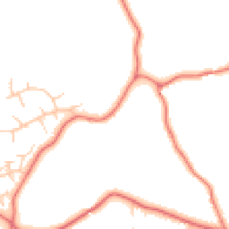 Daytime road noise heatmap for CW8 2SZ