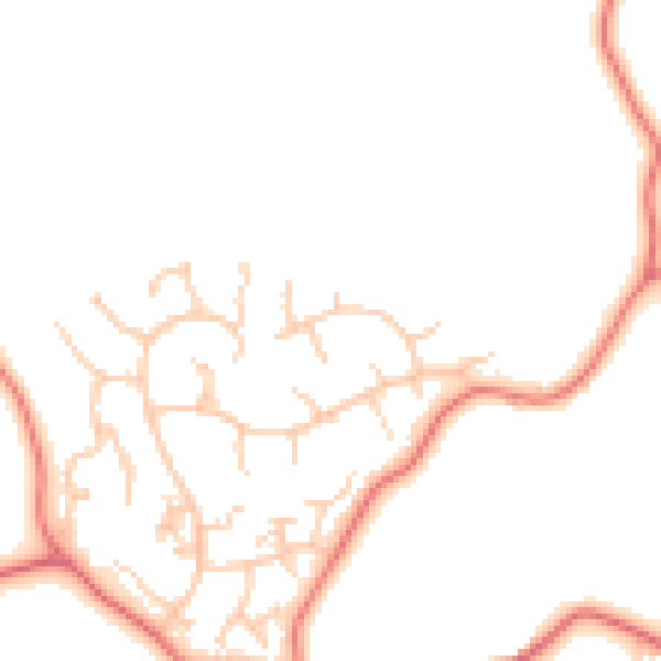 Daytime road noise heatmap for CW8 2UE